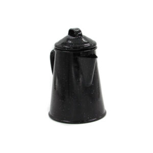Black Enamel Coffee Pot