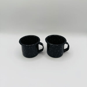 Black Enamel Mezcalero Cup, Set of 2