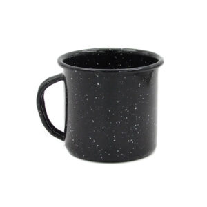 Black Enamel Mug