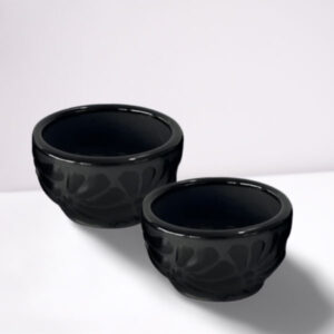 Black Mezcalero Bowl Style, Set of 2